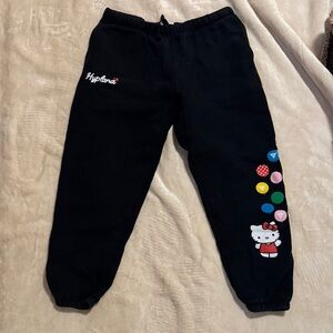 Black Hypland Women’s Joggers with Hello Kitty Design